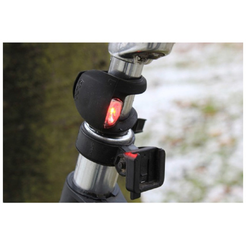 Задня велофара Knog Frog Strobe Rear 2.5 Lumens Black (11928)