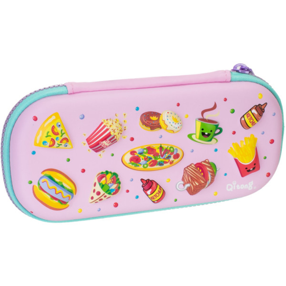 Пенал Cool For School 1 відділення з органайзером рожевий (QT-5670-Pink)