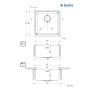 Мийка кухонна Deante Egeria, нерж.сталь, квадрат, без крила, 440х440х200мм, чаша - 1, врізна+накладна, нерж