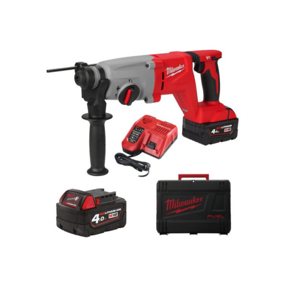 Перфоратор Milwaukee SDS-PLUS, M18 BLHACD26-402X, 2,6Дж ЗП М12-18 С,2x5ah, HD кейс (4933492480)