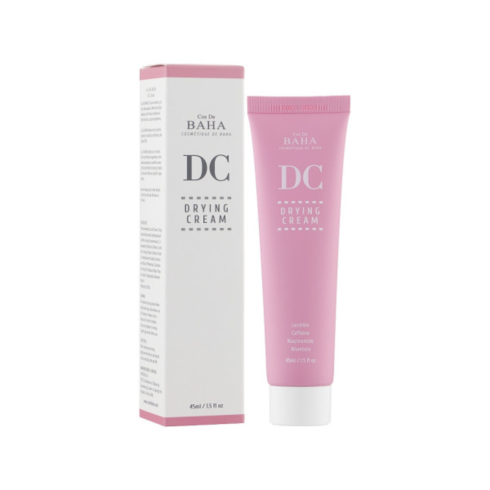 Крем для обличчя Cos De BAHA DC Drying Cream Для жирної шкіри з лецитином 45 мл (8809240318478)