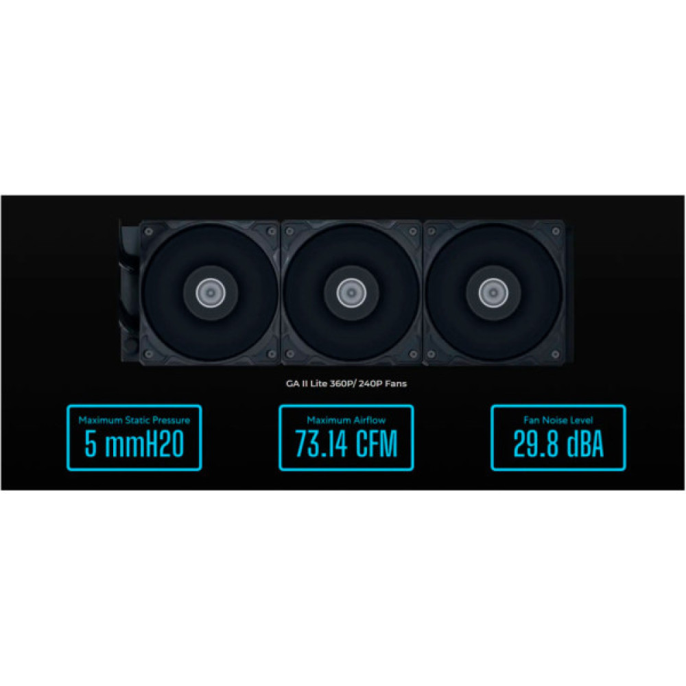 Система рідинного охолодження Lian Li GA II Lite 360P, Black (G89.GA2L36PB.00)