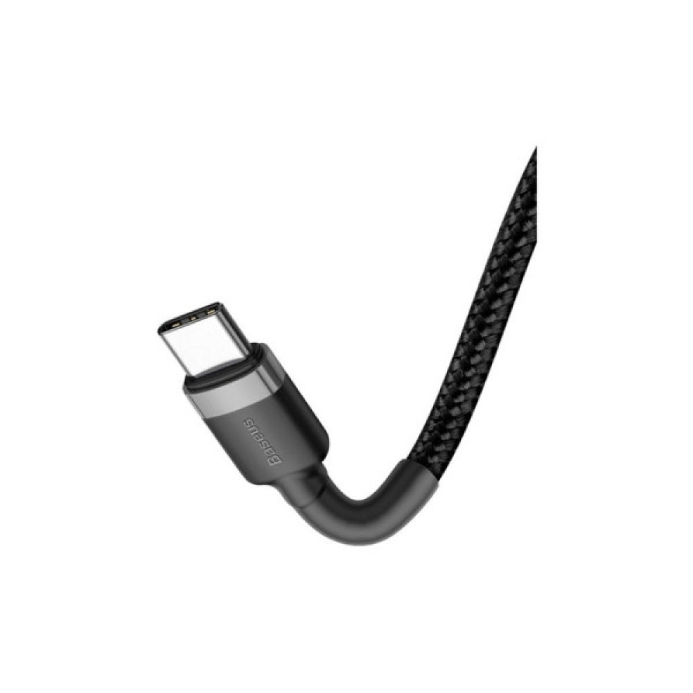 Дата кабель USB-C to USB-C 2.0m USB 3.1 3A grey-black Baseus (CATKLF-HG1)