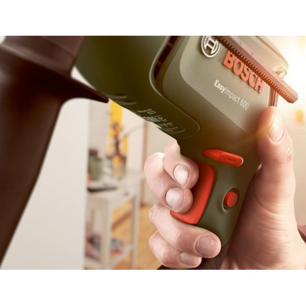 Дриль ударний Bosch EasyImpact 600 600Вт ШЗП 1-10мм 3000об·хв 1.7кг кейс