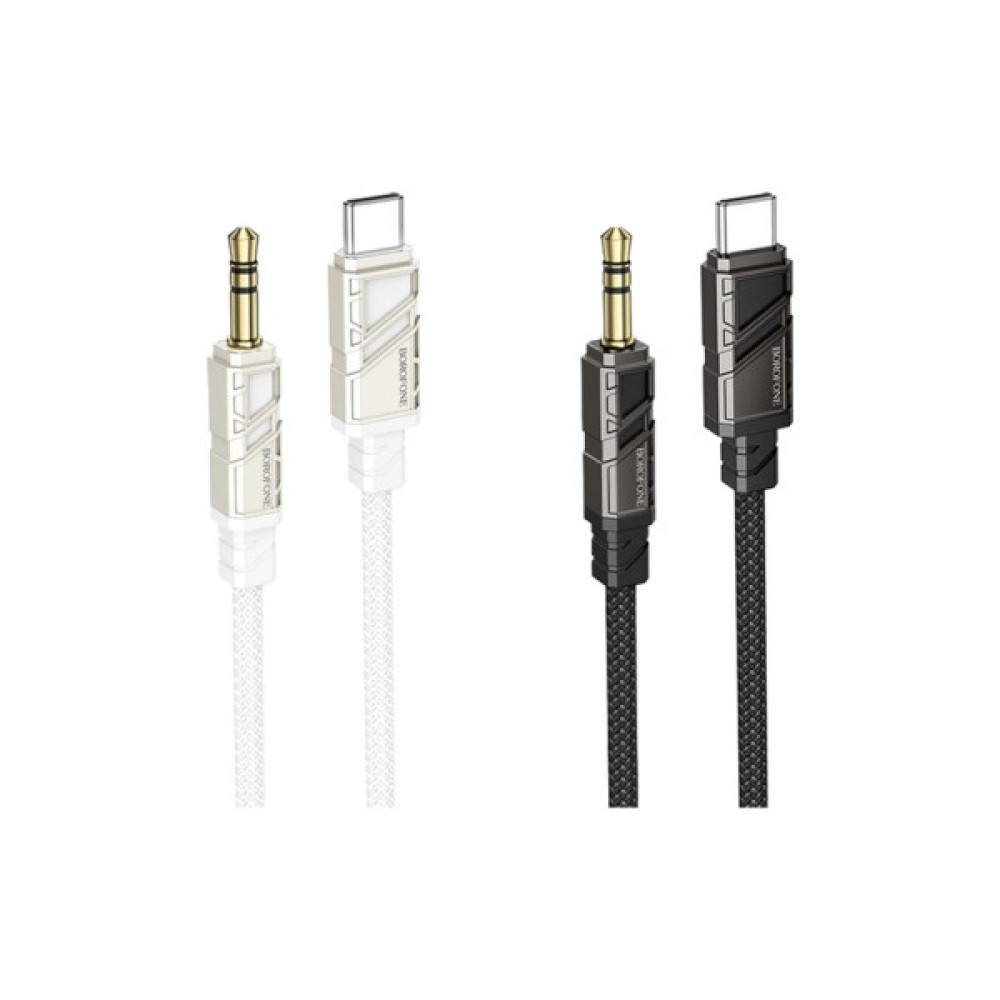 Кабель мультимедійний USB-C to 3.5mm M 1.0m black BOROFONE (6941991117763)