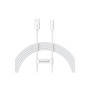 Дата кабель USB 2.0 AM to USB-C 2.0m Superior Fast Charging 60W white Baseus (CAYS001002) Дата кабель USB 2.0 AM to USB-C 2.0m Superior Fast Charging 60W white Baseus (CAYS001002)