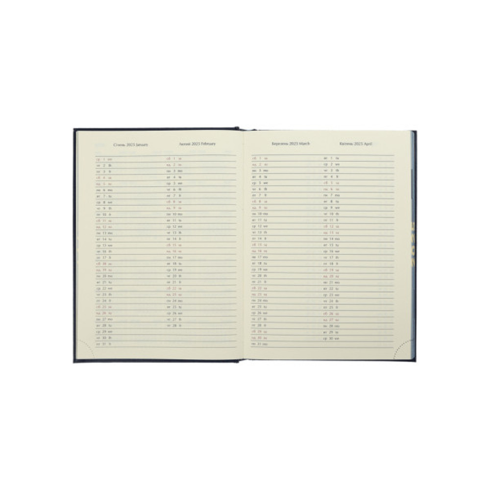 Тижневик Buromax датований 2025 Strong A5 на 336 сторінок Червоний (BM.2129-05)