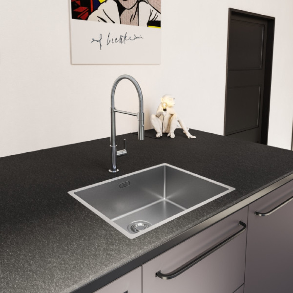 Змішувач для кухні Franke Maris Slim SemiPro, довж.виливу - 216мм, поворотний, 1+1фільтр+душ, хром