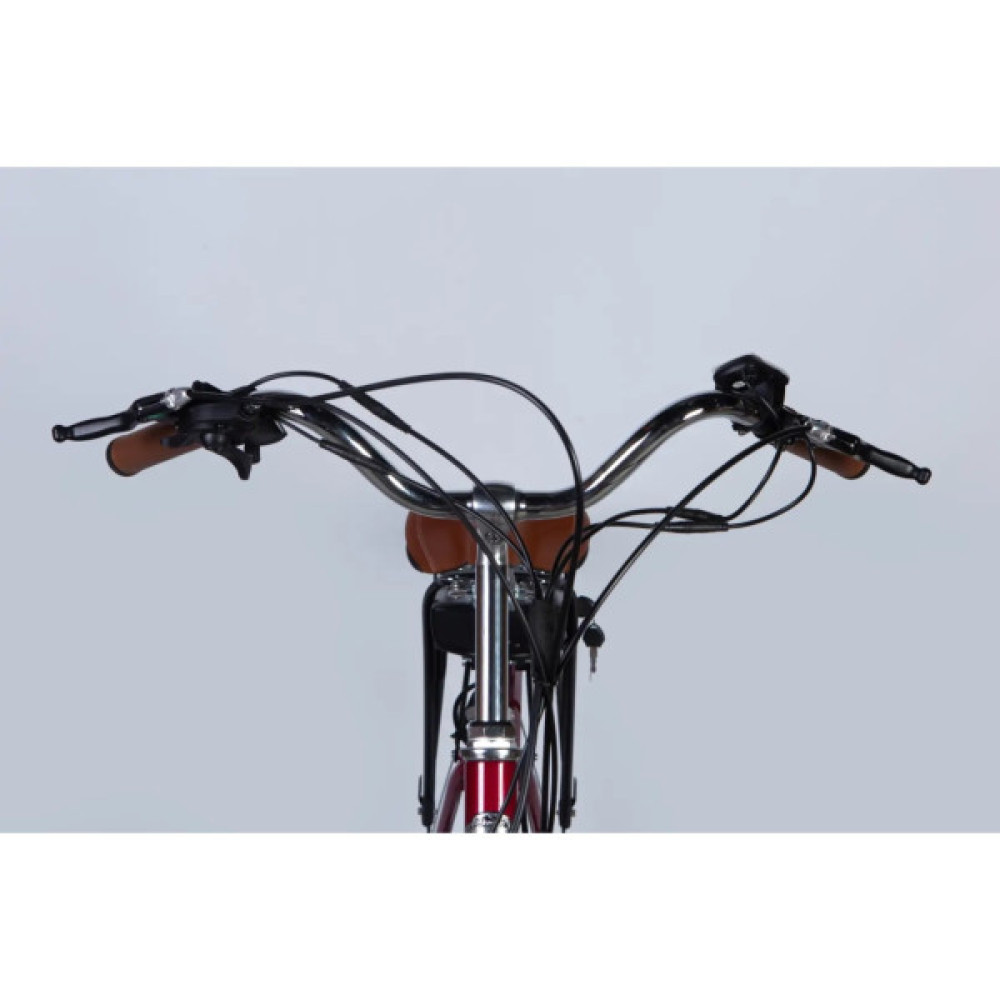 Електровелосипед Dorozhnik 26" eRUBY DD FR рама-17" 36B 13А*г 500Вт 2026 бордовий (ELB-D-26-301)