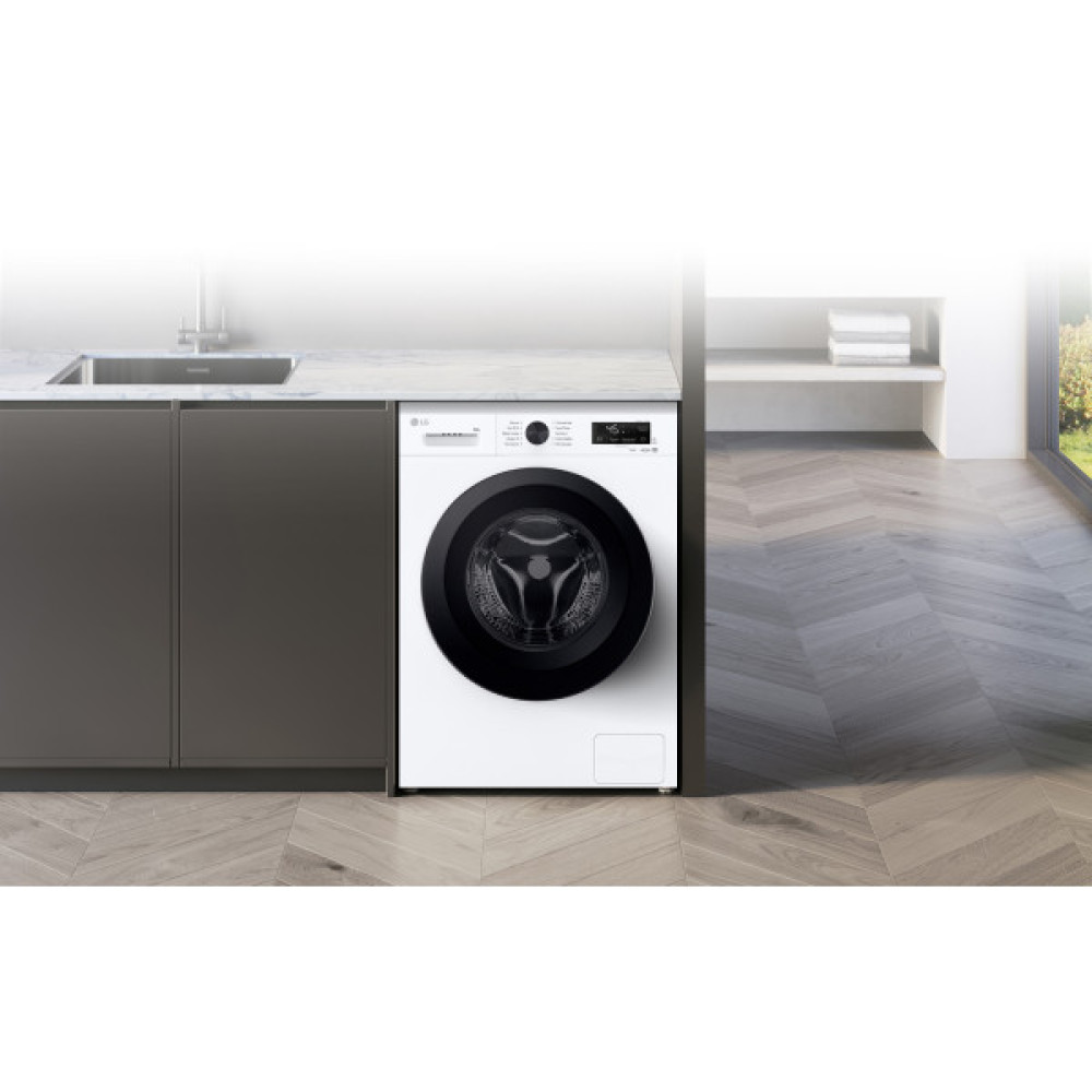 Пральна машина LG фронтальна, 6кг, 1200, В, 44см, дисплей, пара, інвертор, білий