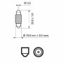 Автолампа Philips 10W (12854 CP) Автолампа Philips 10W (12854 CP)