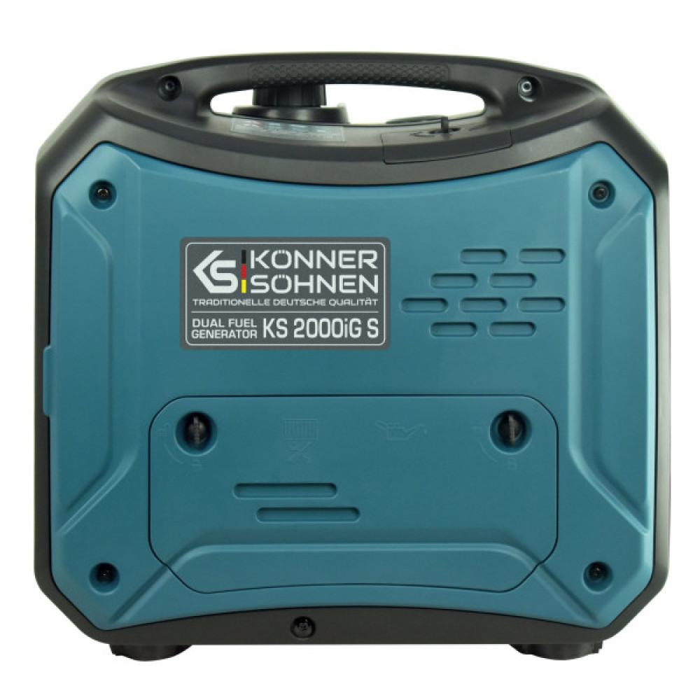 Генератор газобензиновий інверторний Konner&Sohnen KS 2000iG S LPG, 230В, 2.0кВт, ручний стартер, 19кг