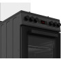 Плита Beko комбінована, 60л, 50x60см, дисплей, конвекція, чавун, чорний