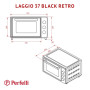 Електропіч Perfelli LAGGIO 37 BLACK RETRO Електропіч Perfelli LAGGIO 37 BLACK RETRO