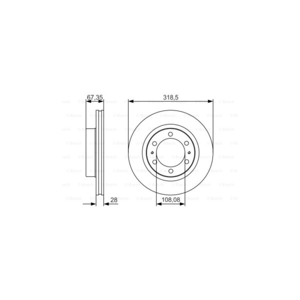 Гальмівний диск Bosch 0 986 479 R46