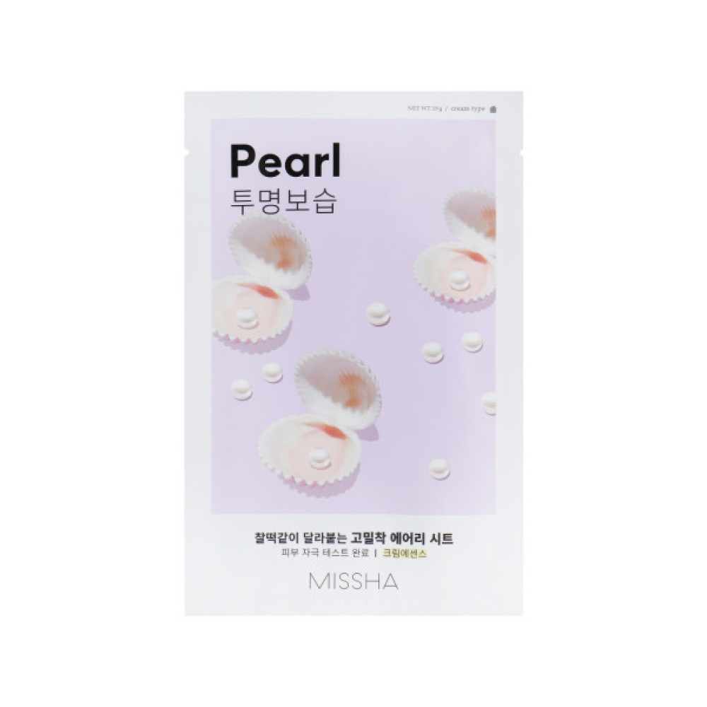 Маска для обличчя Missha Airy Fit Pearl Sheet Mask 19 г (8809747963713)