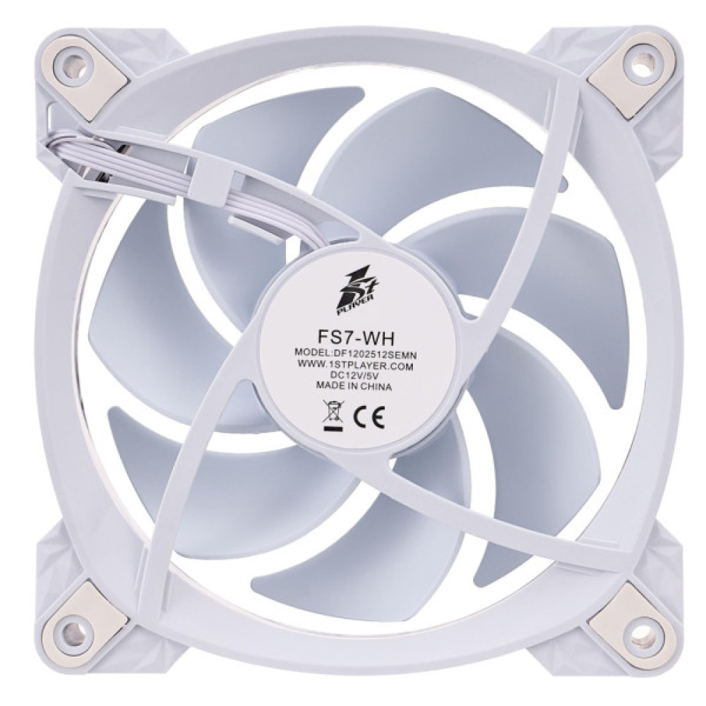 Кулер до корпусу 1stPlayer FS7 White (FS7-WH-1IN1)