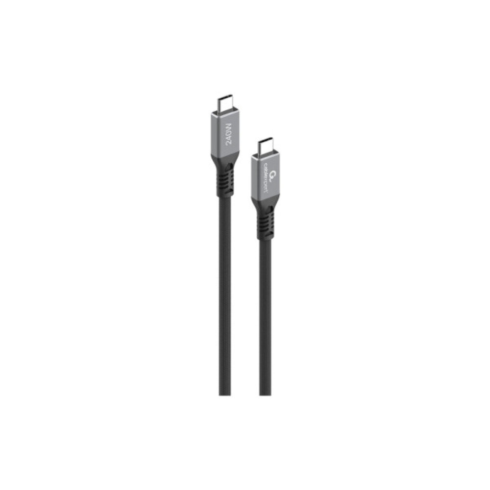 Дата кабель USB-C to USB-C 0.3m USB4 240W 8K60Hz 40Gbps Cablexpert (CCBP-USB4-CMCM240-0.3M)