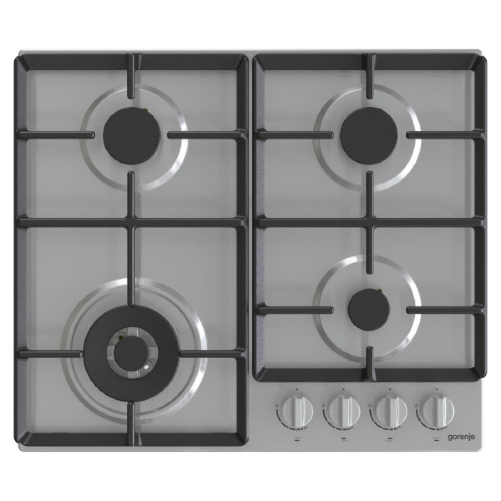 Варильна поверхня Gorenje газова, 60см, чавун, нерж