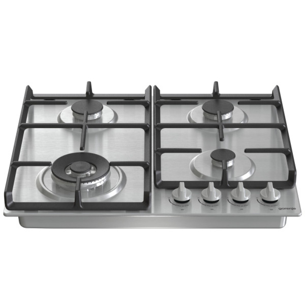 Варильна поверхня Gorenje газова, 60см, чавун, нерж