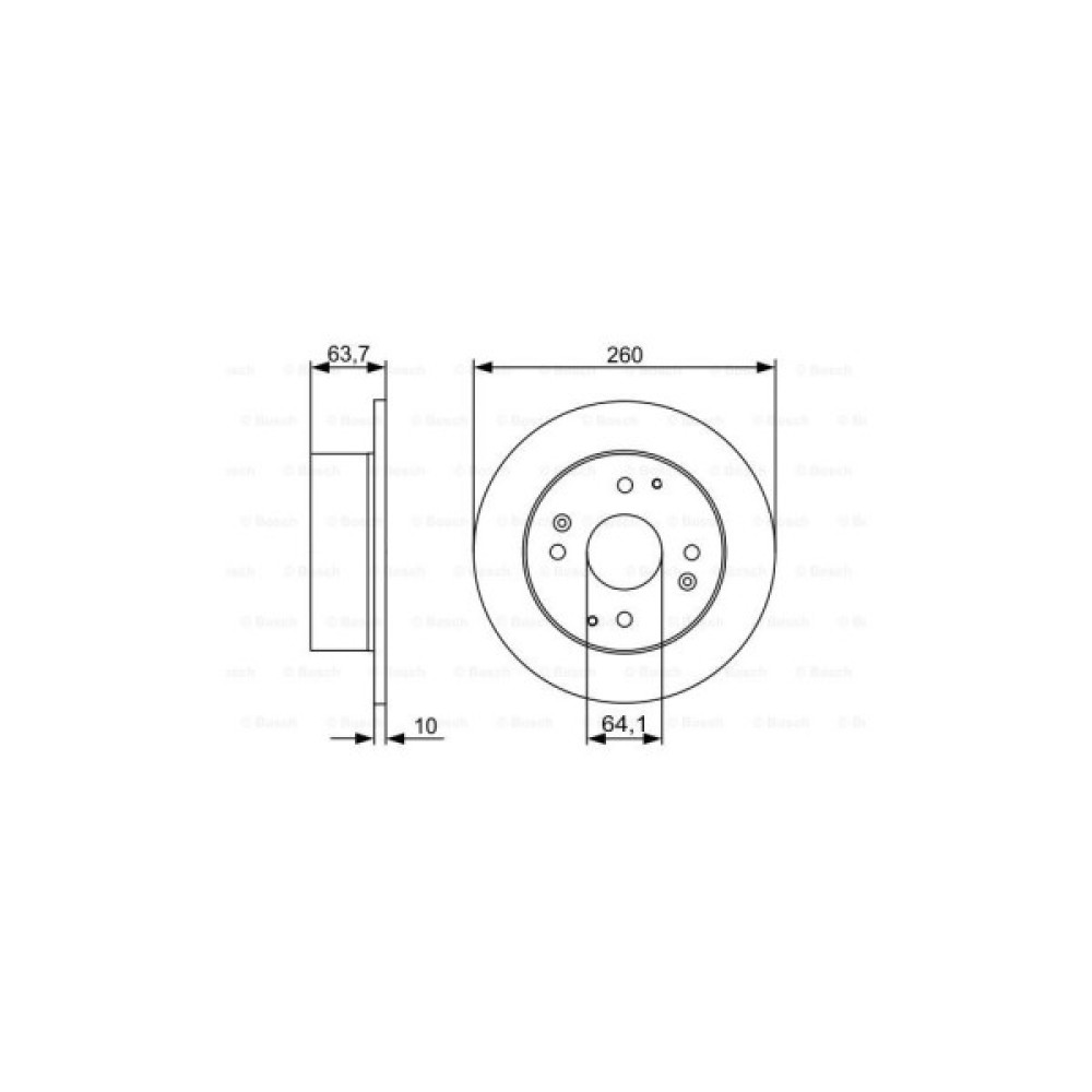 Гальмівний диск Bosch 0 986 479 504
