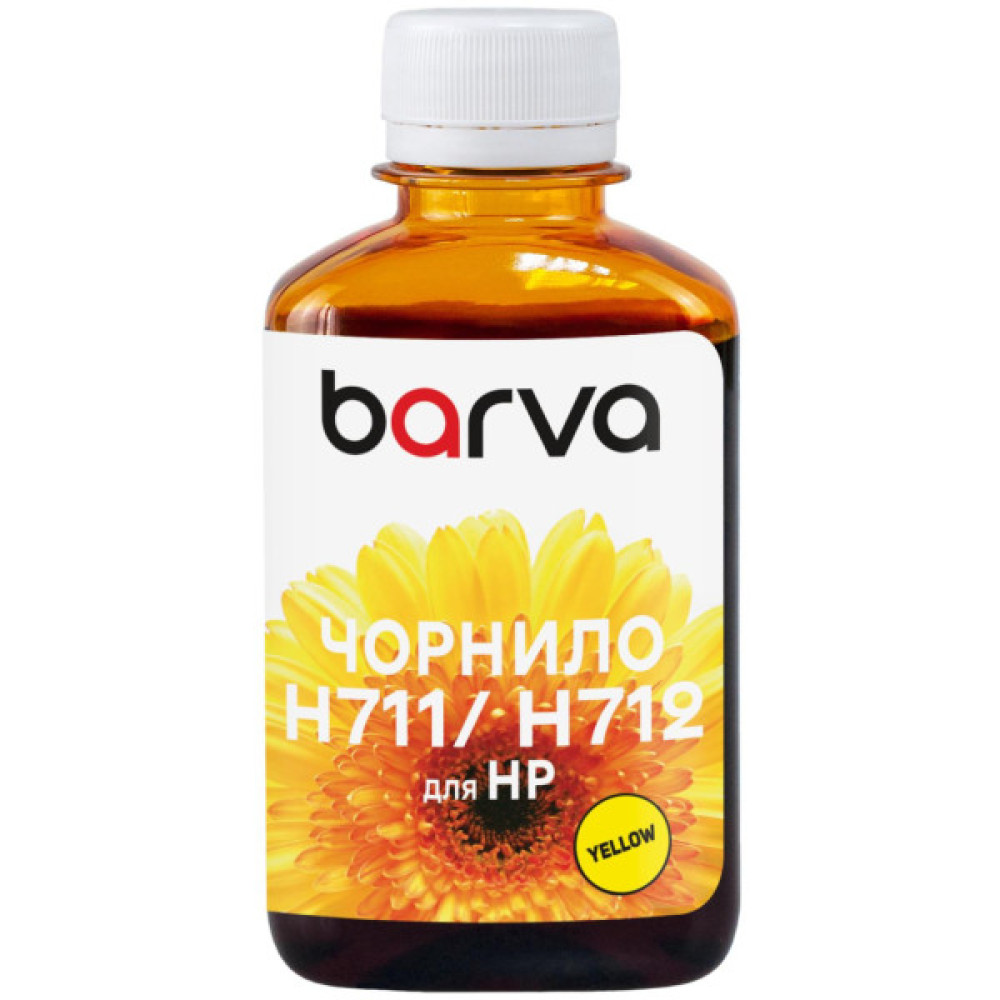 Чорнило Barva HP 711/712 180ml Y, water-soluble (H711-860)