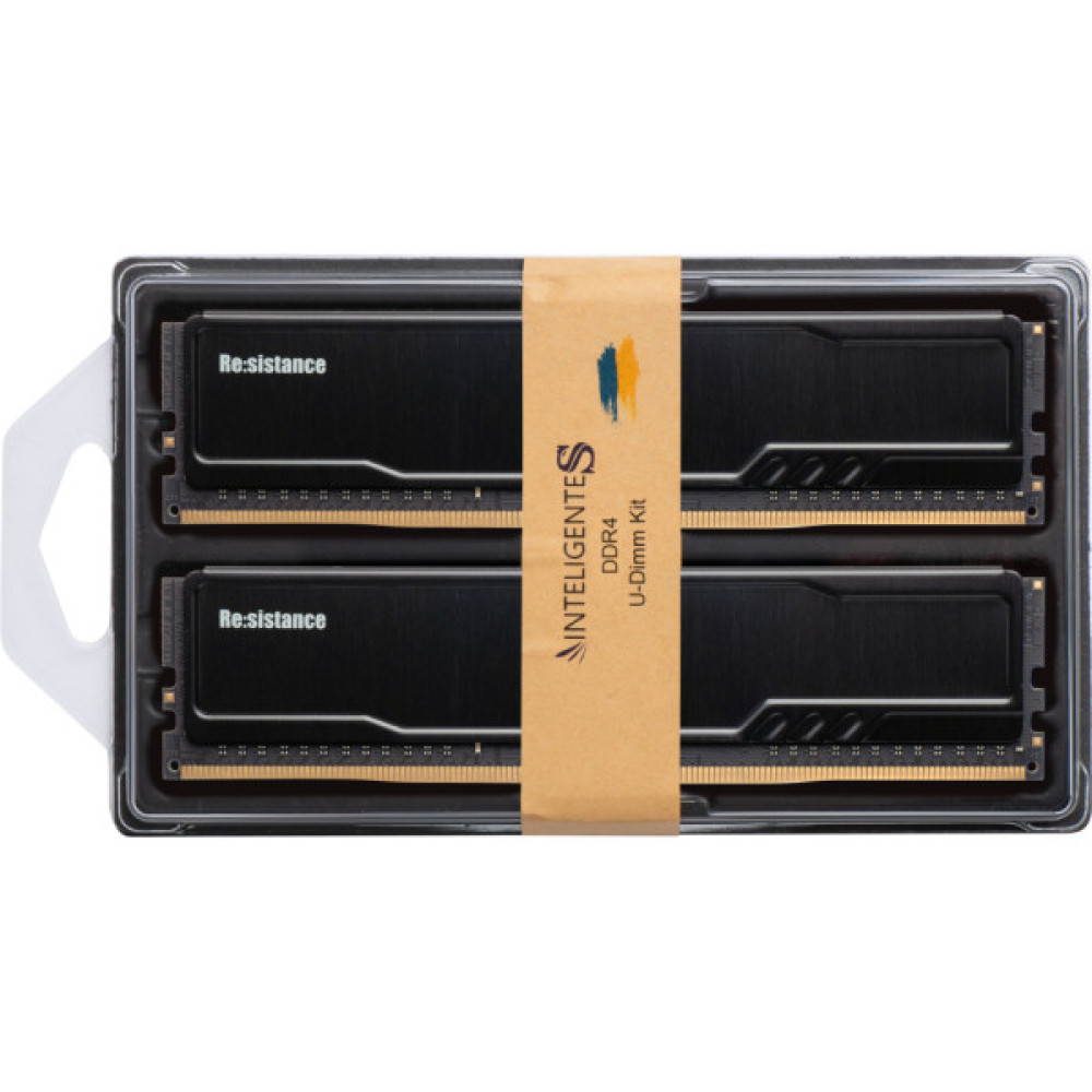 Модуль пам'яті для комп'ютера DDR4 16GB (2x8GB) 3200 MHz CL22 1.2V Resistance INTELIGENTES (IR4DHE2/16)