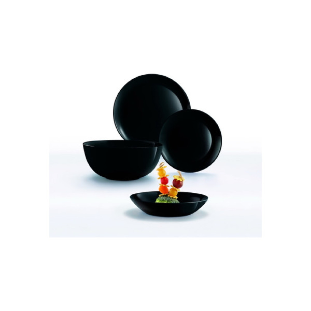 Тарілка Luminarc Diwali Black 20 см супова (P0787)