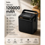Батарея універсальна HOCO 120000mAh DB101 Zeus 22.5W, PD/20W, LED-lamp, Black (716184)