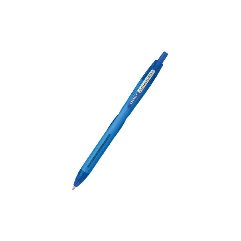 Ручка кулькова Unimax автоматична Aerogrip 0.7 мм Синя (UX-136-02)