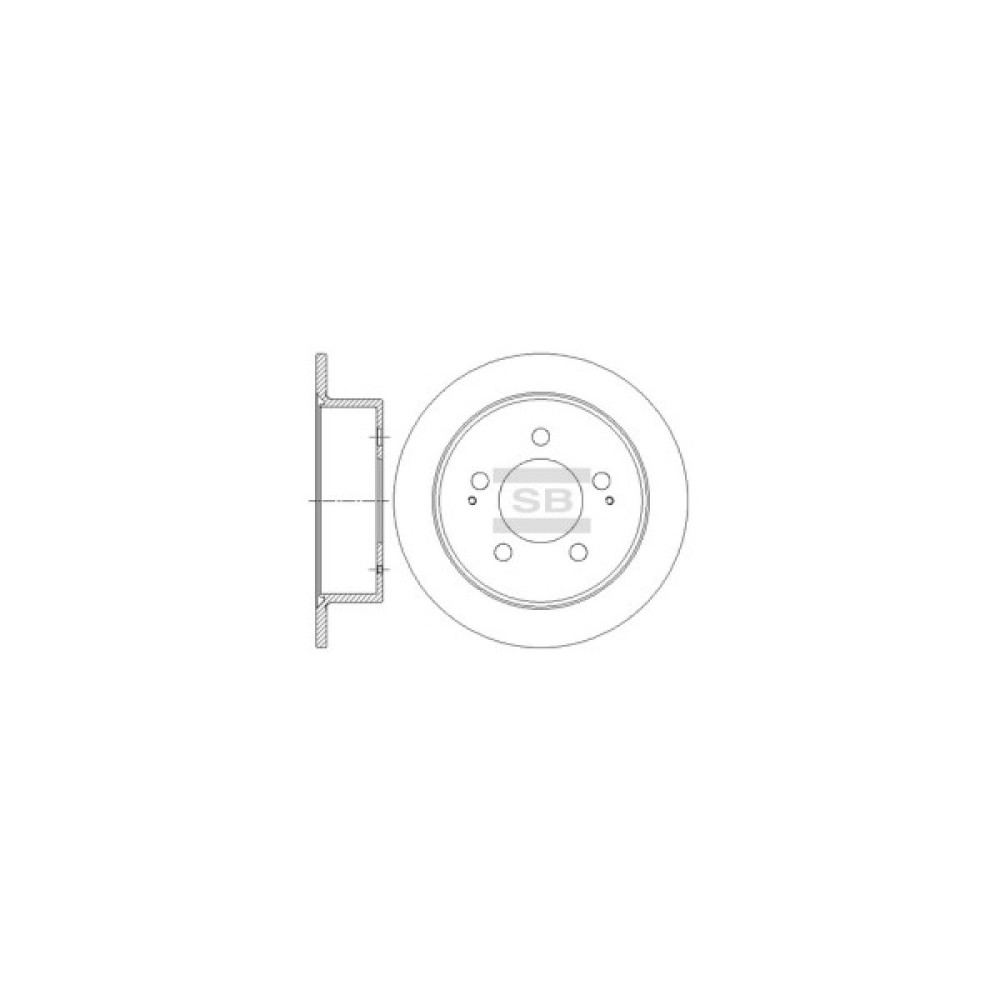 Гальмівний диск HI-Q SD5201