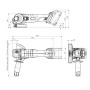 Шліфмашина кутова акумуляторна Metabo W 18 L 9-125 Quick 125мм 18В 8500об·хв 2.3кг без АКБ та ЗП Шліфмашина кутова акумуляторна Metabo W 18 L 9-125 Quick 125мм 18В 8500об·хв 2.3кг без АКБ та ЗП