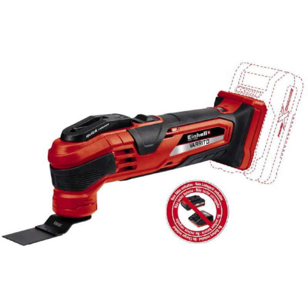 Багатофункціональний інструмент Einhell VARRITO акумуляторний PXC 18В 22000-40000об/хв 1кг без АКБ та ЗП