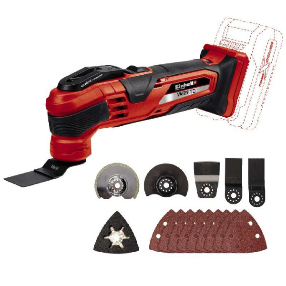 Багатофункціональний інструмент Einhell VARRITO акумуляторний PXC 18В 22000-40000об/хв 1кг без АКБ та ЗП
