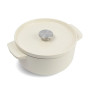 Каструля KitchenAid чавунна з кришкою 3,3 л Мигдалевий крем (CC006056-001) Каструля KitchenAid чавунна з кришкою 3,3 л Мигдалевий крем (CC006056-001)