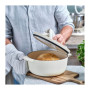 Каструля KitchenAid чавунна з кришкою 3,3 л Мигдалевий крем (CC006056-001) Каструля KitchenAid чавунна з кришкою 3,3 л Мигдалевий крем (CC006056-001)