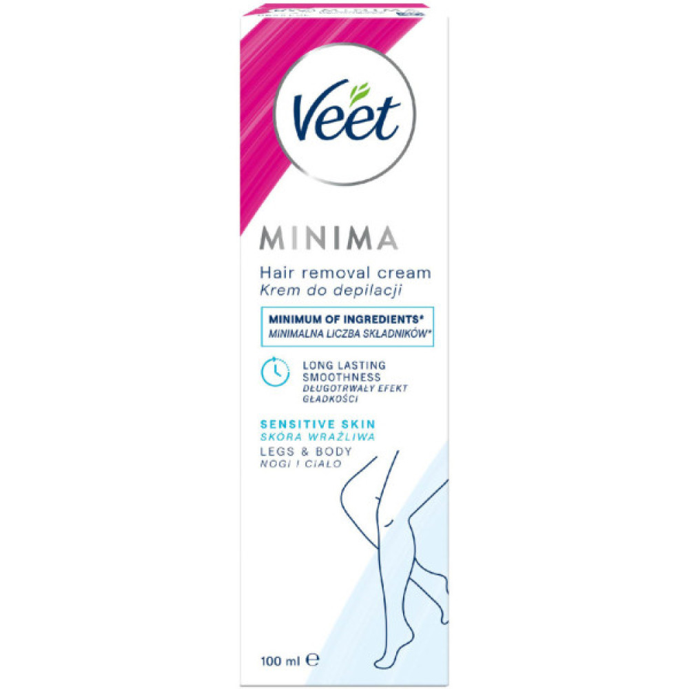 Крем для депіляції Veet Minima для чутливої шкіри з Алое вера 100 мл (4053700288205) Крем для депіляції Veet Minima для чутливої шкіри з Алое вера 100 мл (4053700288205)