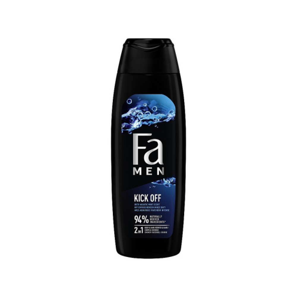 Гель для душу Fa Men Kick Off 2in1 Aqua Mint Scent Shower Gel 400 мл (9000101704211)