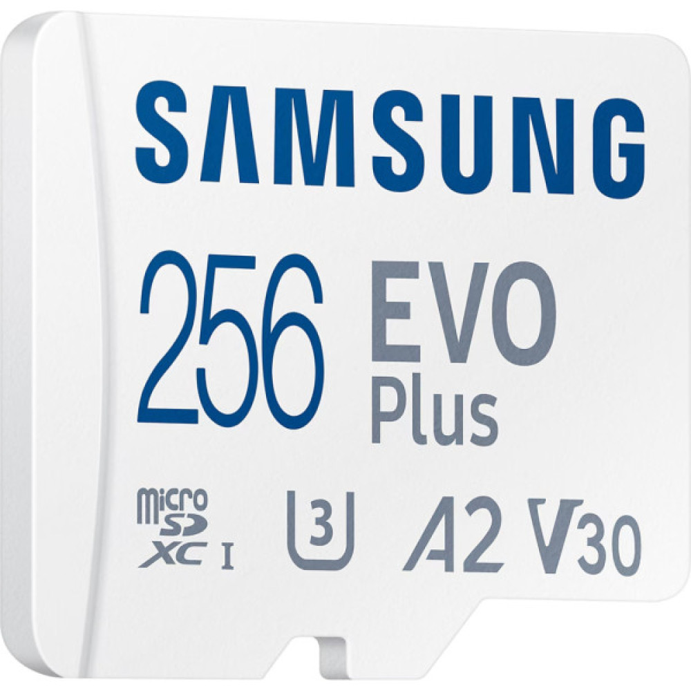 Карта пам'яті Samsung 256GB microSD class 10 UHS-I U3 V30 A2 EVO Plus (MB-MC256SA/EU)