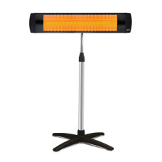 Інфрачервоний обігрівач UFO Basic 2900 + телескопічна ніжка 2.9 кВт, до 35 м2, настінний монтаж або підлоговий, фламентин, IP44, мех. керування