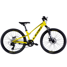 Велосипед Leon 24" JUNIOR DD рама-12" AL 2025 жовтий з чорним (OPS-LN-24-118)