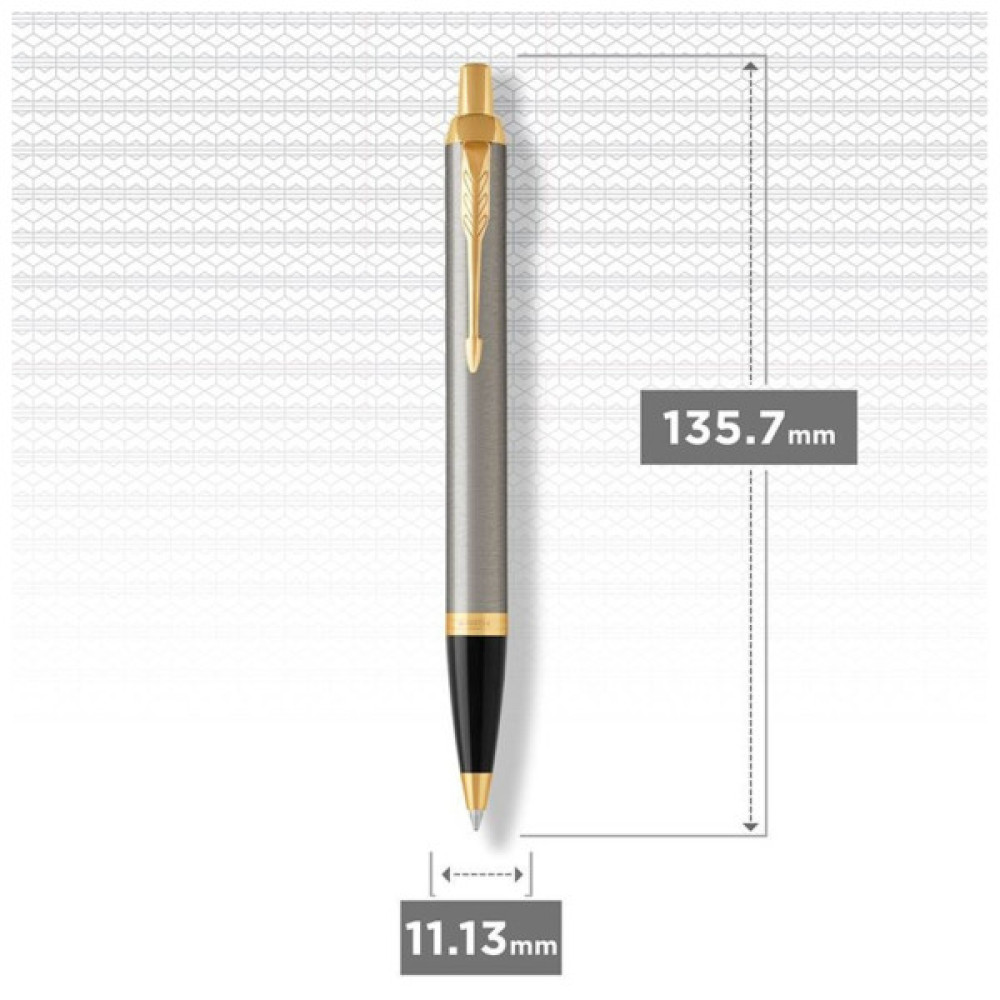 Ручка кулькова Parker IM 17 Brushed Metal GT BP блістер (22 236)