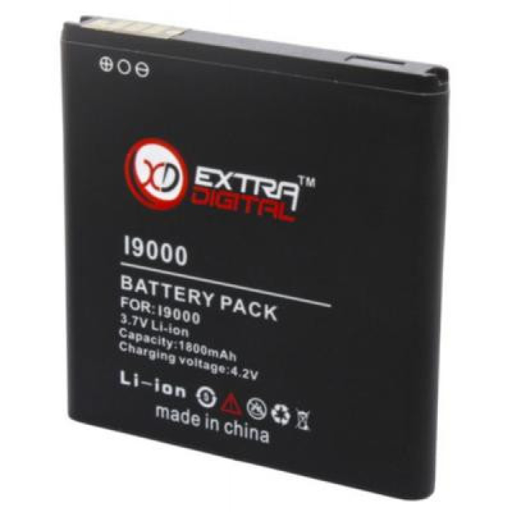 Акумуляторна батарея Extradigital Samsung GT-i9000 Galaxy S (1800 mAh) (BMS6305)