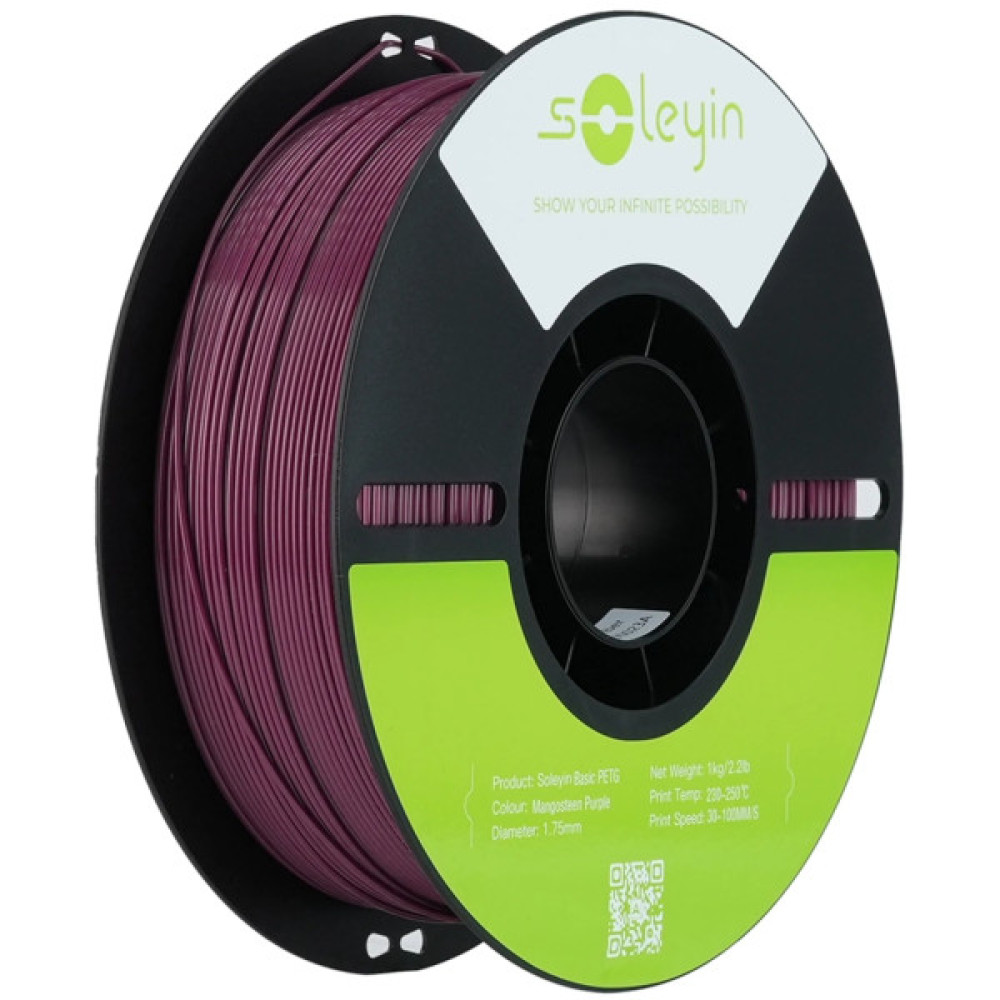 Пластик для 3D-принтера Creality Soleyin PETG 1.75мм, 1кг, purple mangosteen (3301030161)