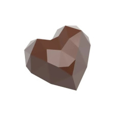 Форма для шоколаду Chocolate World "Діамантове серце" 34х33х20 мм 21 шт/13 г (0245 CF)