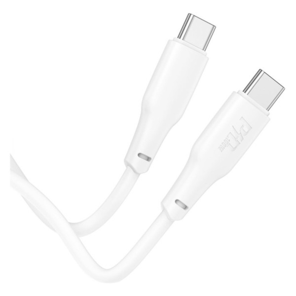 Дата кабель USB-C to USB-C 1.0m 100W TPE X93 white HOCO (6931474790712)