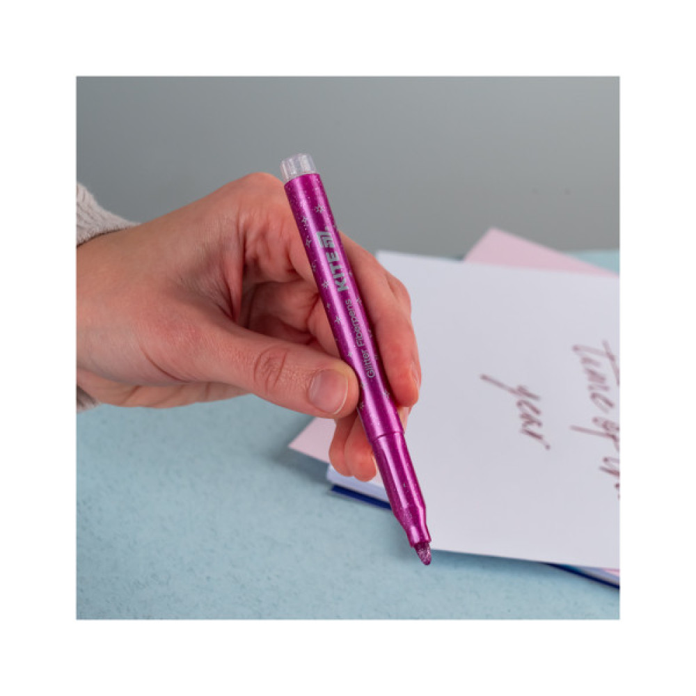 Фломастери Kite Creative з блискітками 6 кольорів (K-1147)