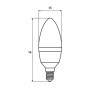 Лампочка Eurolamp LED CL 6W 620 Lm E14 4000K deco 2шт (MLP-LED-CL-06144(Amber)) Лампочка Eurolamp LED CL 6W 620 Lm E14 4000K deco 2шт (MLP-LED-CL-06144(Amber))