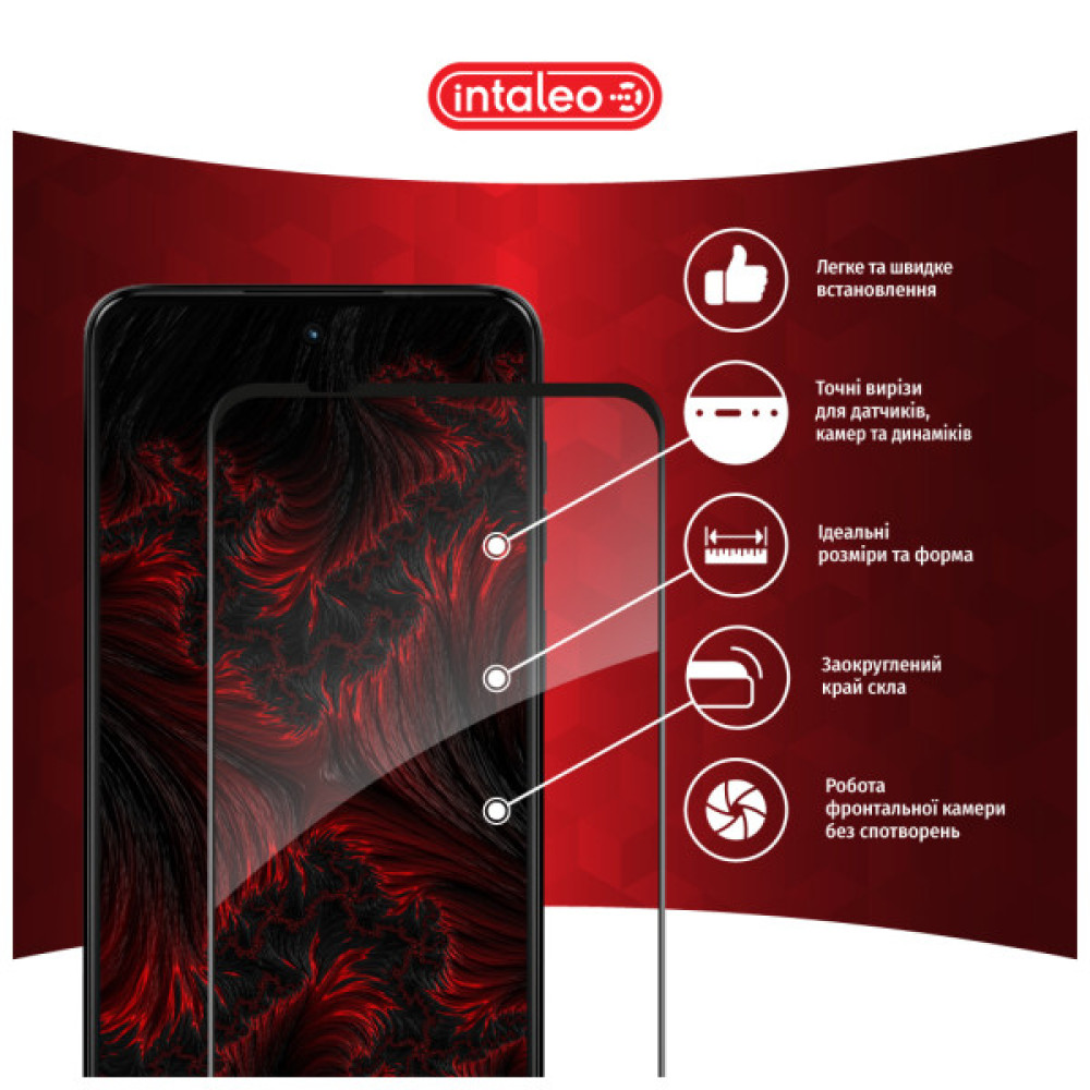 Скло захисне Intaleo Full Glue MOTO G14 Black (1283126577772)