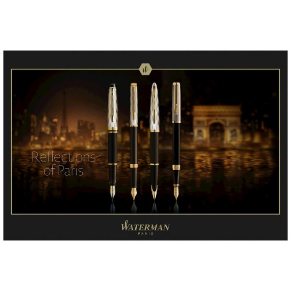 Ручка кулькова Waterman HEMISPHERE Reflections Of Paris GT BP (22 095)
